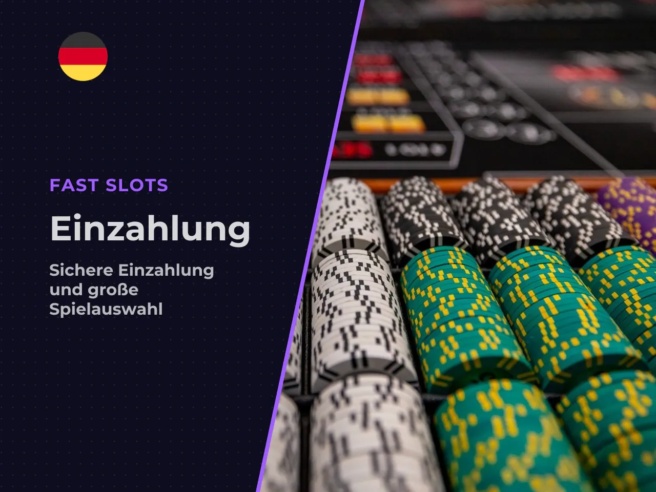 Einzahlung und Spielauswahl. Nach dem Login