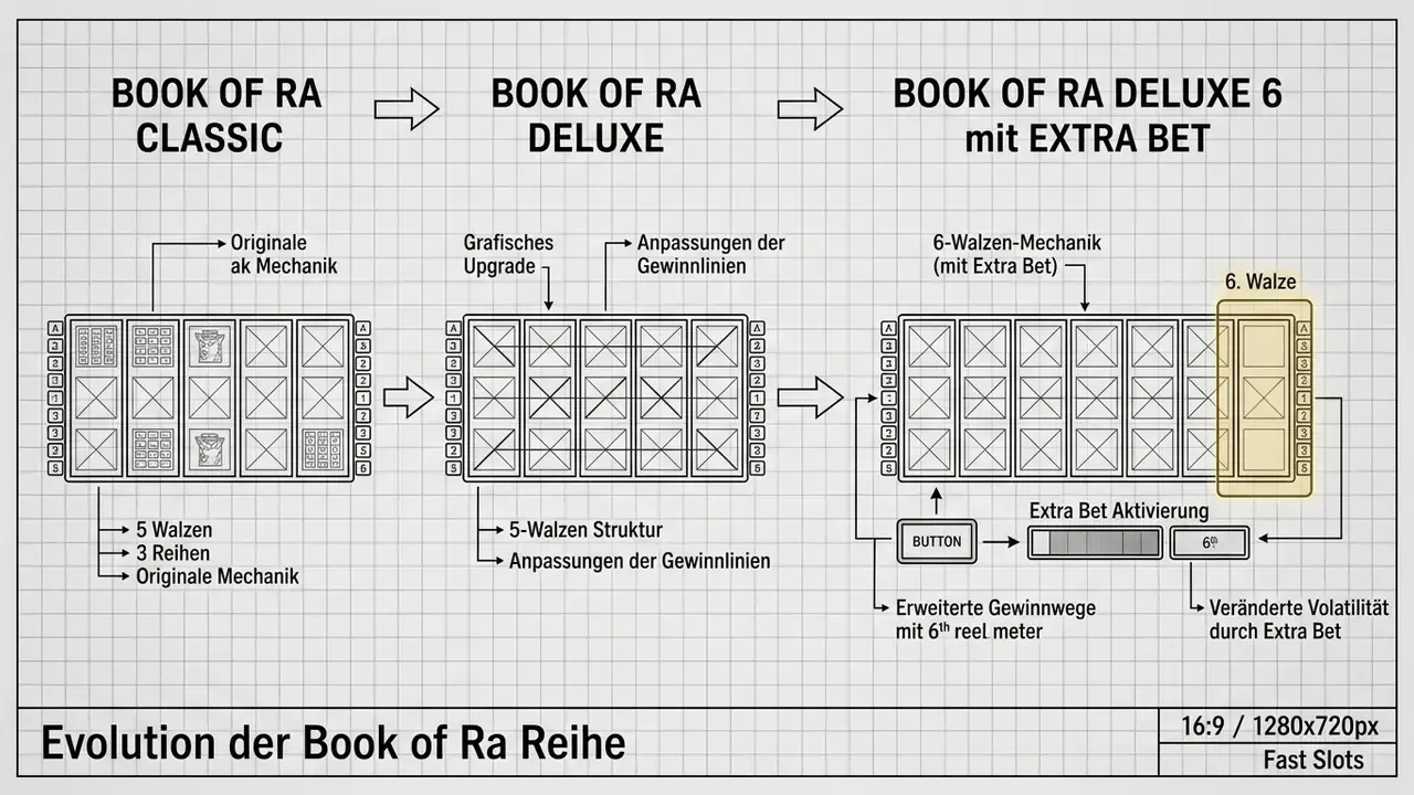 Book of Ra Deluxe 6 Evolution der Walzen-Mechanik