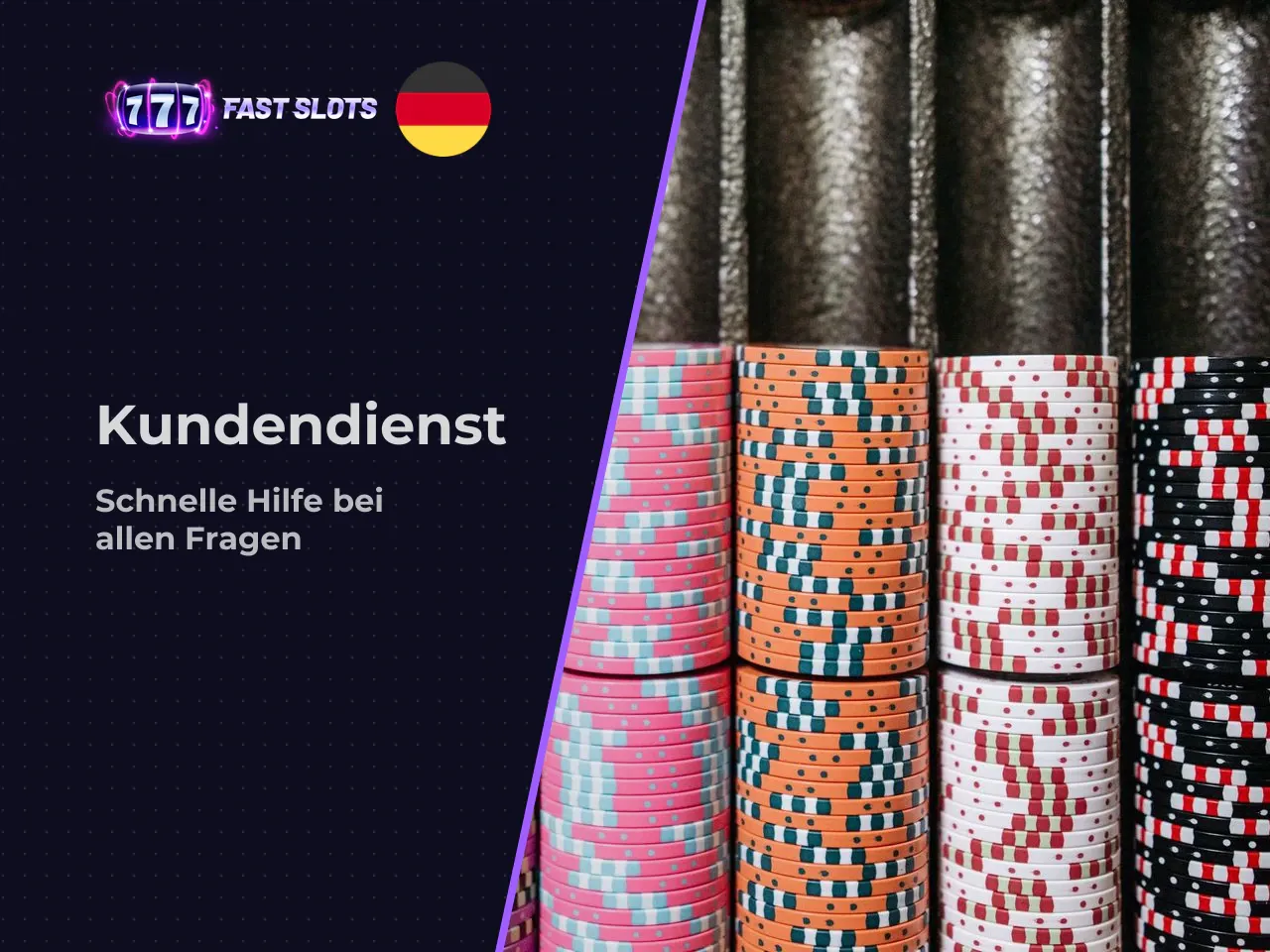 Fast Slots Kundendienst Support bei Konto