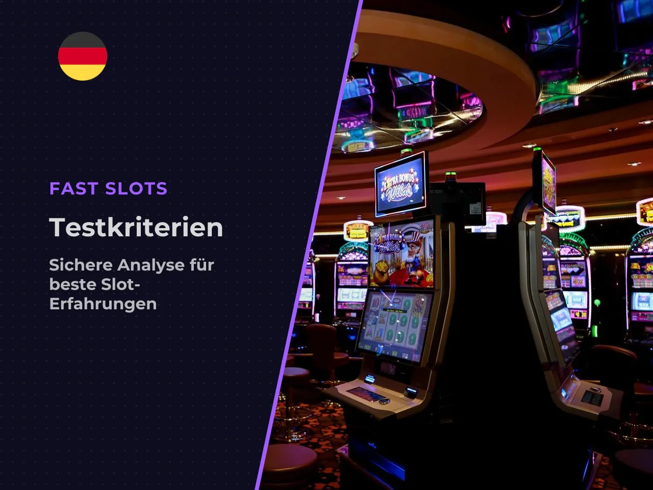 Auswahlkriterien für die GGL-Plattform. Neben den