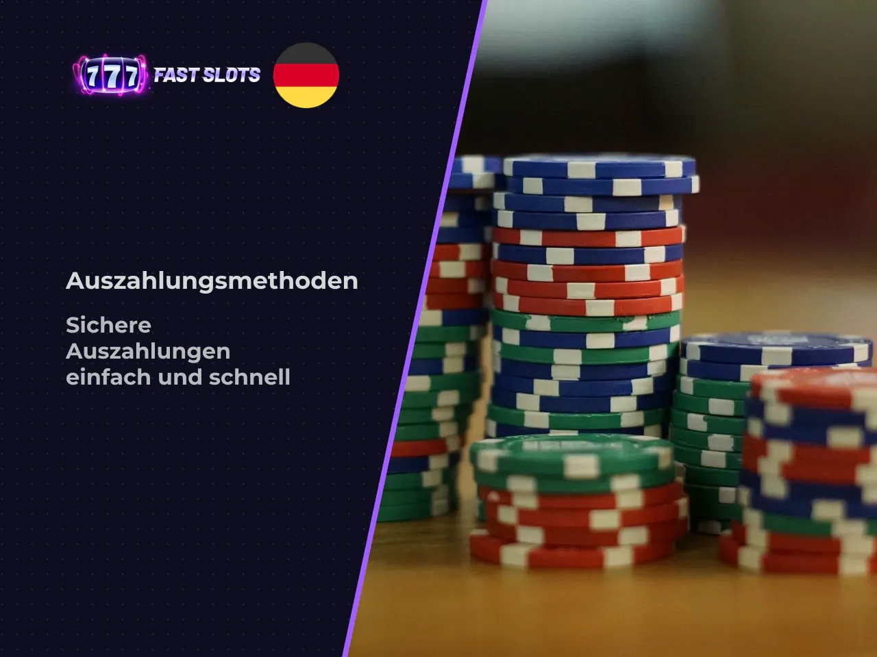 Wichtig Auszahlungen sind bei Fast Slots