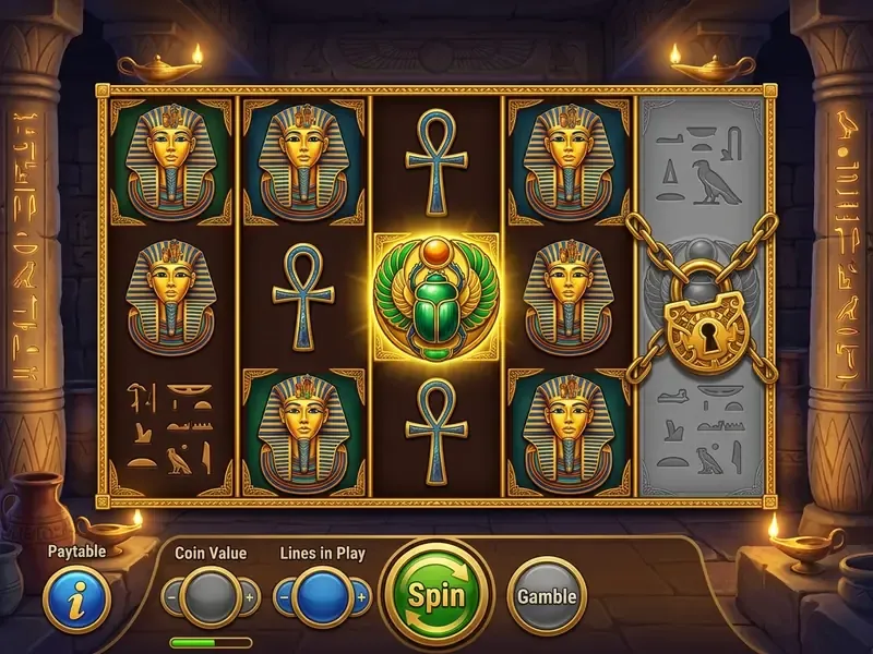 scroll of dead slot Spielfeld mit markierten Symbolen