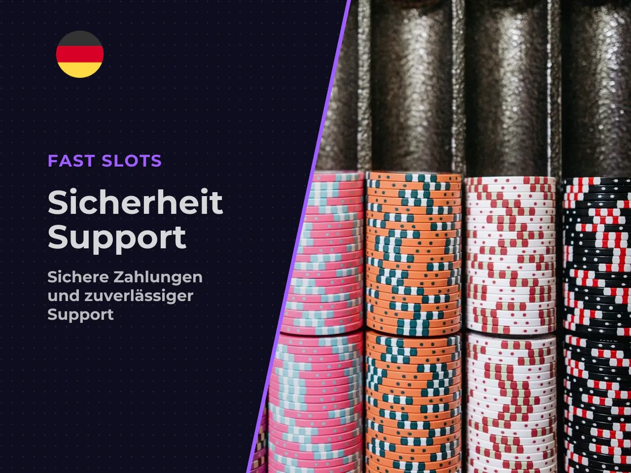 Sicherheit, Zahlungen und Support bei Fast