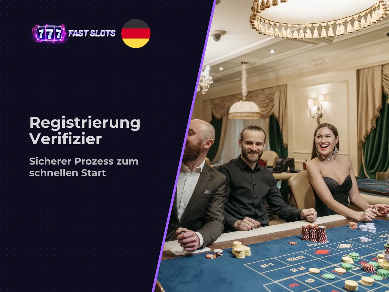 Registrierung und Fast Slots Verifizierung Ablauf