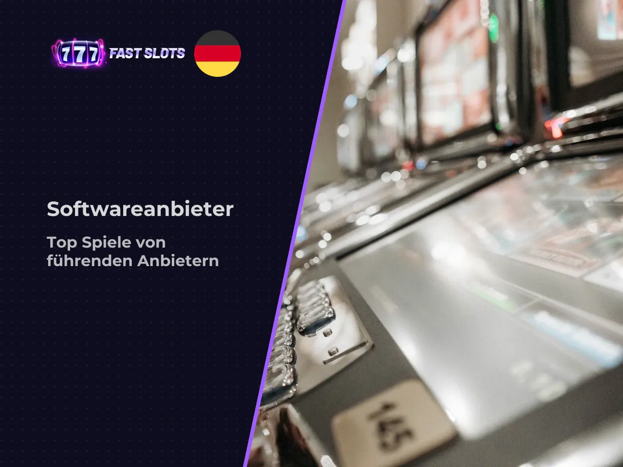 Softwareanbieter und Einsatzspanne. Das Spieleportfolio wird