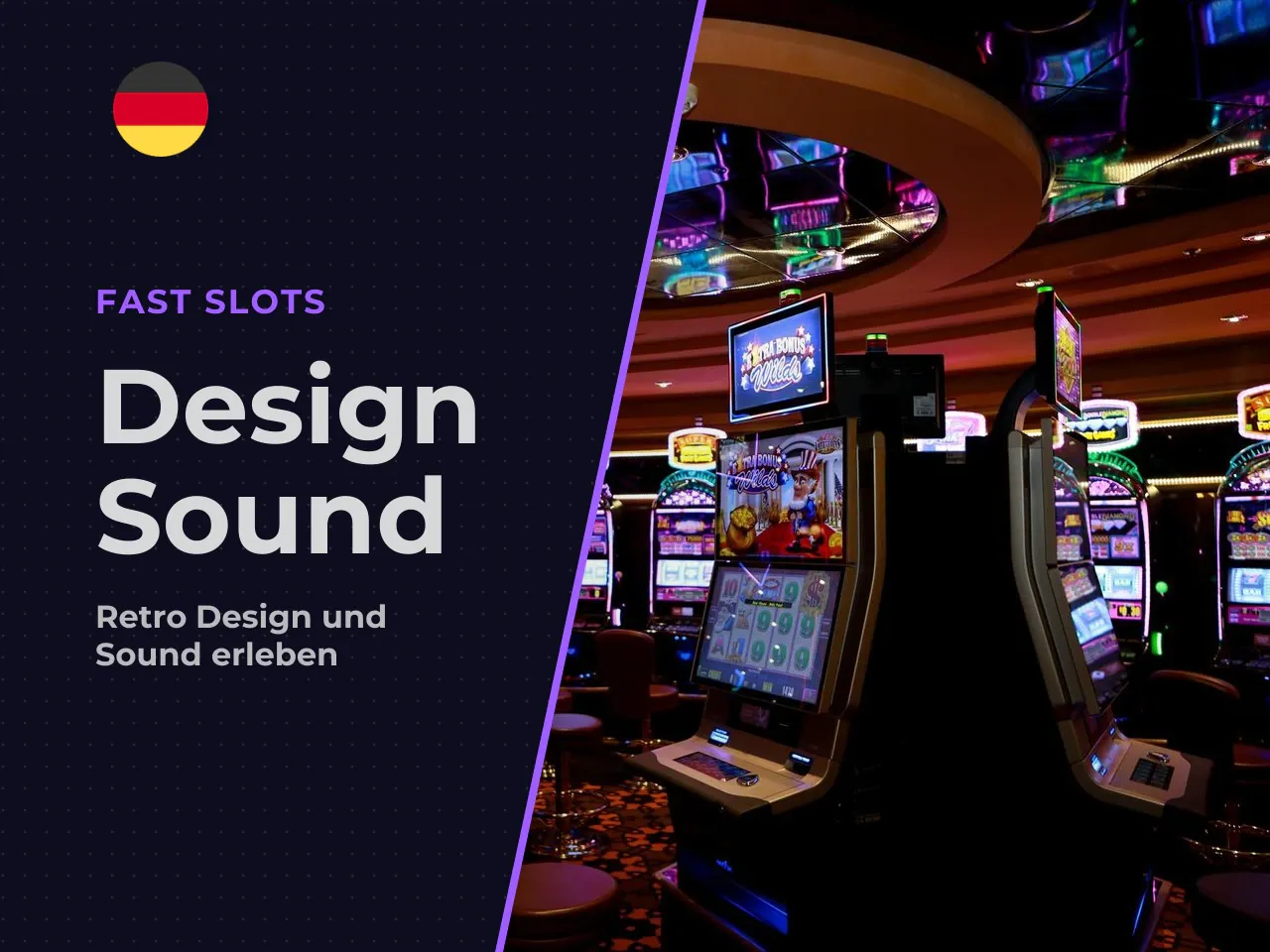 Visuelle Gestaltung und Audio-Kulisse. Optisch setzt
