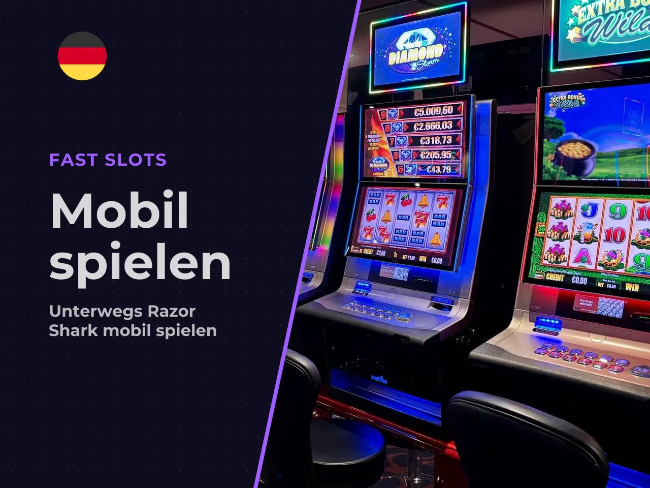 Razor Shark mobil auf Smartphone und