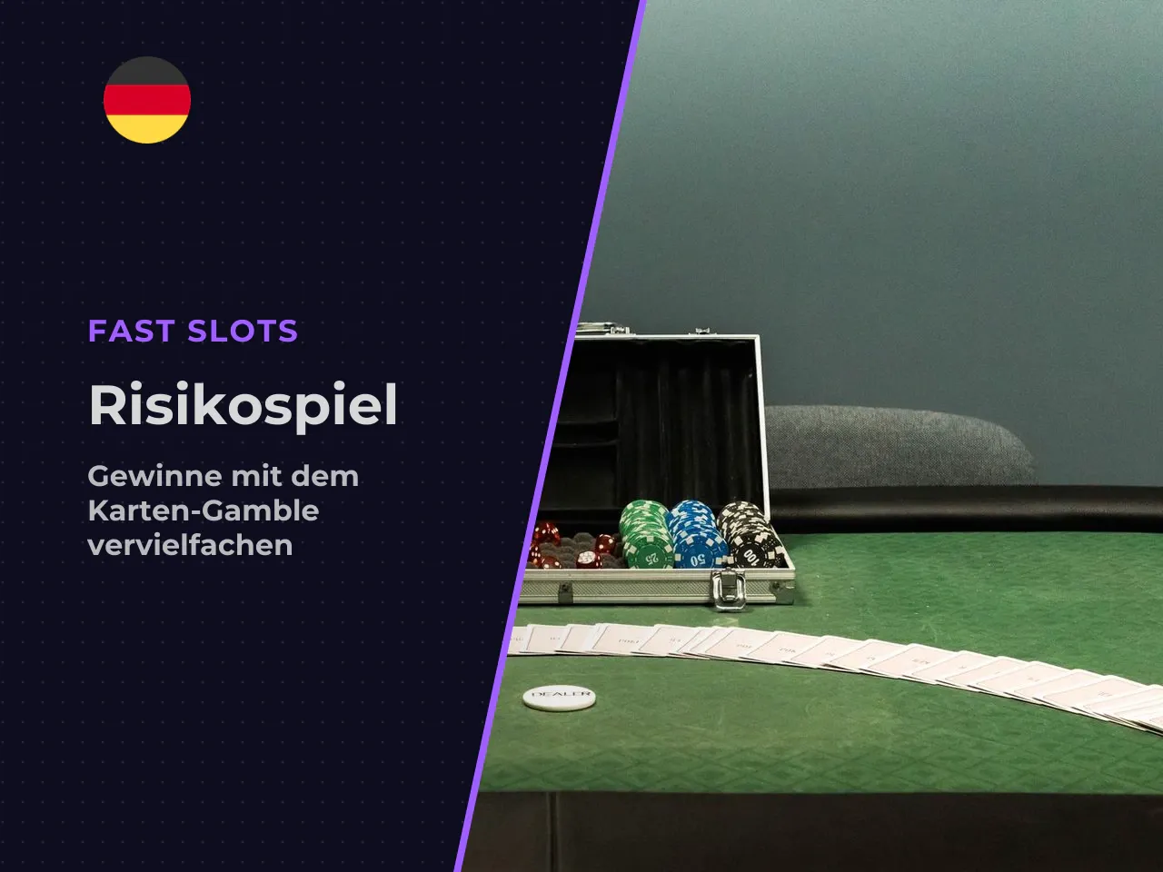 Das Risiko-Feature Karten-Gamble . In den