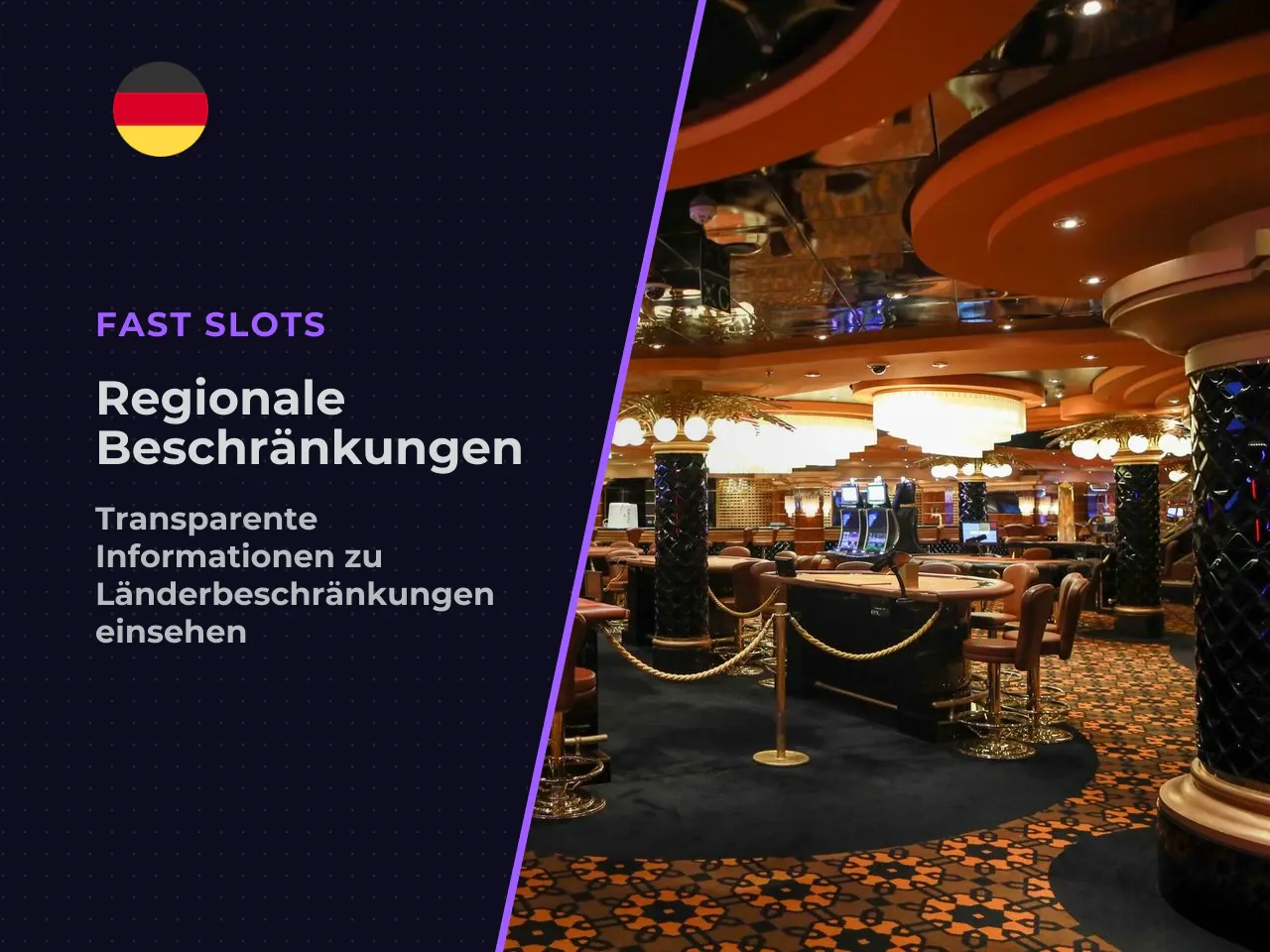 2. Regionale Restriktionen Fast Slots wendet